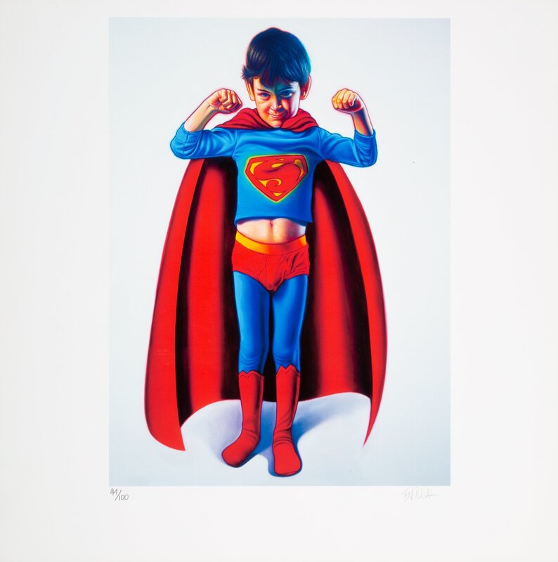 Ron English, ‘Batman and the Boy Blunder II and Super Boy (two works)’, 2007, Print, Digital prints in colors on wove paper, Heritage Auctions