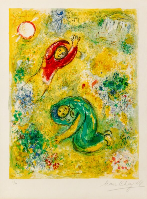 Marc Chagall, ‘Les fleurs saccagées (Trampled Flowers) (from Daphnis et Chloe)’, 1961, Print, Lithograph, Freeman's | Hindman