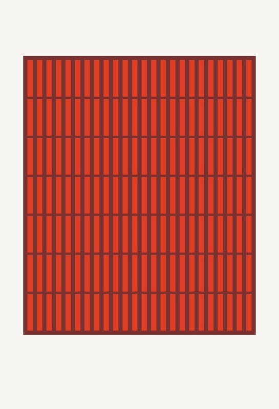 Jordan Ann Craig, ‘Orange-Red Dyed Quills; Print’, 2019, Print, Screen print on Somerset Radiant White, 250 gsm, October Gallery