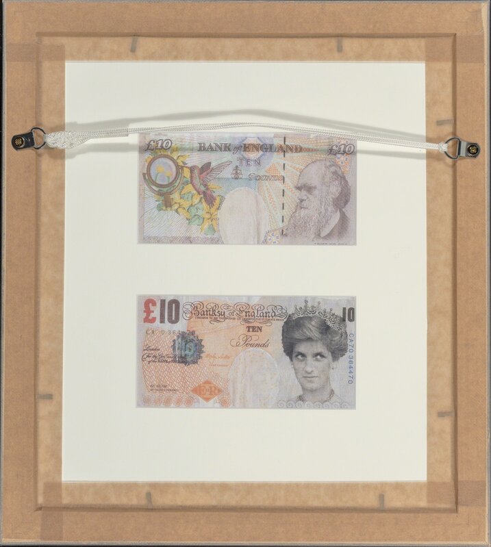 Banksy, ‘Di-Faced Tenner, 10 GBP Note (two works)’, 2005, Print, Offset lithographs in colors on paper, Heritage Auctions