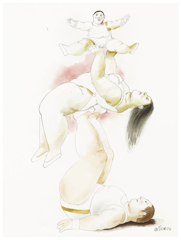 Fernando Botero, ‘Circus Family’, 2006, Watercolor on paper, Christie's