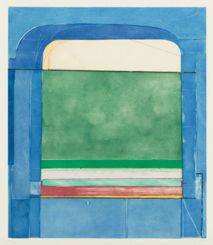 Richard Diebenkorn, ‘Blue Surround’, 1982, Print, Spitbite etching, drypoint and aquatint printed in colors, Upsilon Gallery