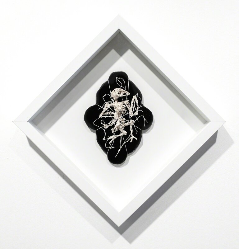 Caitlin McCormack, ‘Inculta I’, 2015, Sculpture, Crocheted cotton string, glue, steel pins, velvet, wood, Paradigm Gallery + Studio