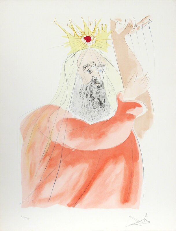 Salvador Dalí, ‘King David’, 1975, Print, Intaglio Etching and Color Pochoir on Arches Paper, RoGallery