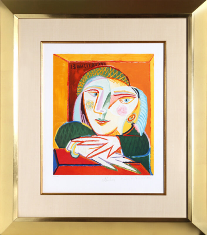 Pablo Picasso, ‘Femme Accoudée à sa Fenêtre’, 1973-Originally created in 1936, Print, Lithograph on Arches Paper, RoGallery
