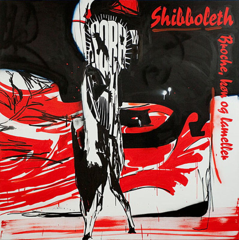 Claus Carstensen, ‘A Band Named Shibboleth’, 2010, Painting, Mixed media on canvas, Galleri Tom Christoffersen