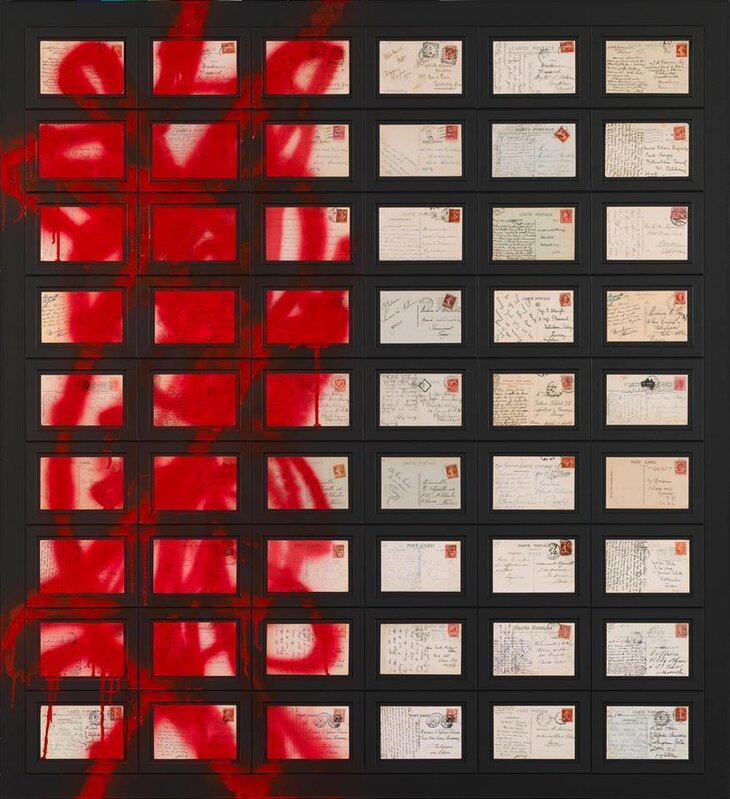 Takahiro Yamamoto, ‘La carte postale’, 2015, Mixed Media, Inkjet print on photopaper,postcard,spray, Gallery Kogure