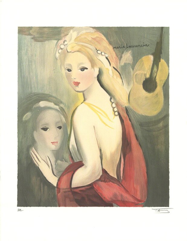 Marie Laurencin, ‘Young Girl with Guitar’, Print, Lithograph, ArtWise
