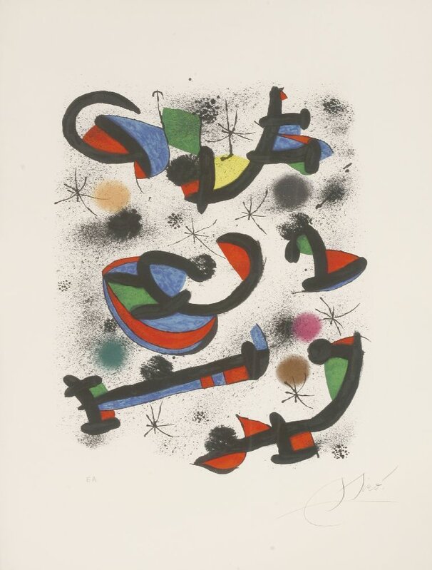 Joan Miró, ‘La Séance De Musique From Allegro Vivace (Mourlot 1230)’, 1981, Print, Lithograph printed in colours, Sworders