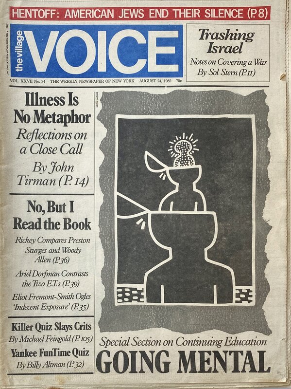 Keith Haring, ‘Keith Haring The Village Voice, 1982’, 1982, Books and Portfolios, Newspaper, Lot 180 Gallery