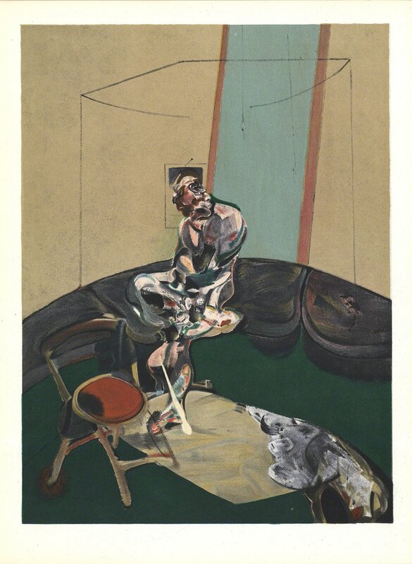 Francis Bacon, ‘Portrait of George Dyer Staring at Blind Cord’, 1966, Print, Lithograph, ArtWise