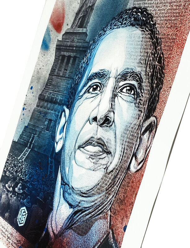 C215, ‘'Obama'’, 2020, Print, Giclée print on 310gsm Canson fine art paper., Signari Gallery