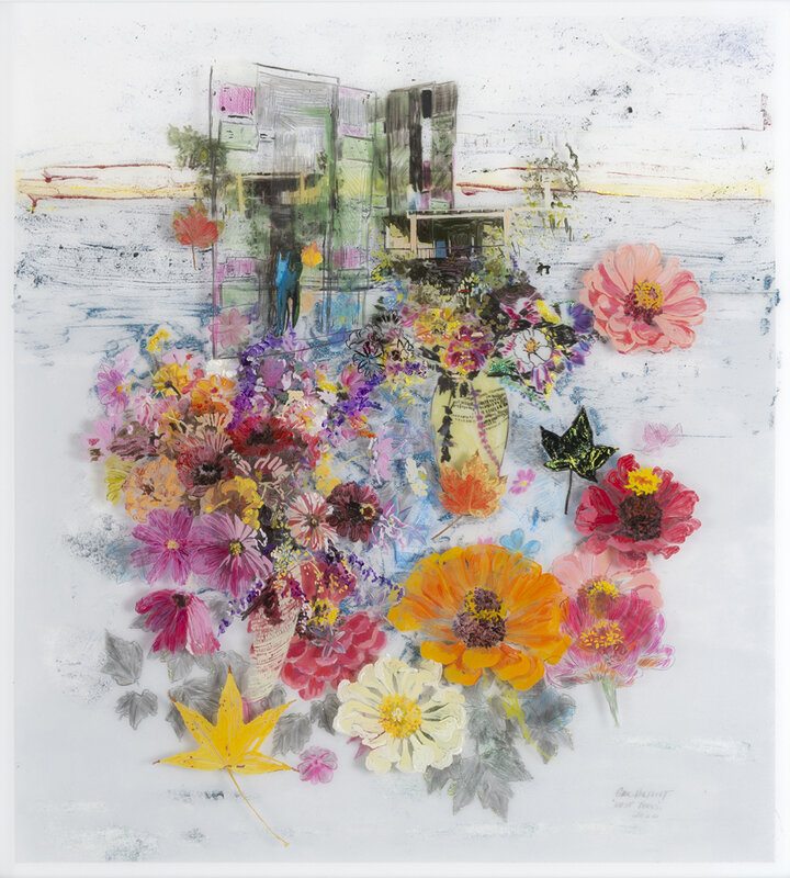Gail Norfleet, ‘West Texas’, 2020, Mixed Media, Acrylic, litho pencil, china marker, and glitter on two Lucite panels, Valley House Gallery & Sculpture Garden