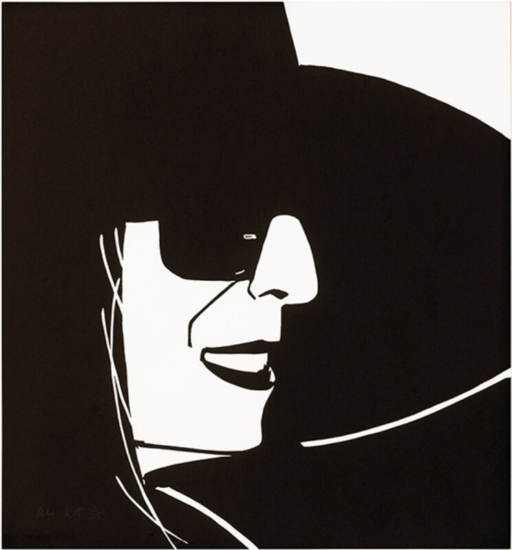 Alex Katz, ‘Large Black Hat Ada’, ca. 2013, Reproduction, 3-color silkscreen on Saunders Waterford white hot press 410 gsm paper, Cerquone Gallery