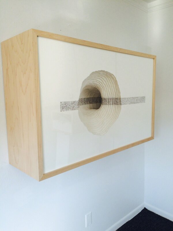 Scott Hazard, ‘Read This Line’, 2013, Sculpture, Maple Faced Plywood, Acrylic, Paper, Text, Adah Rose Gallery