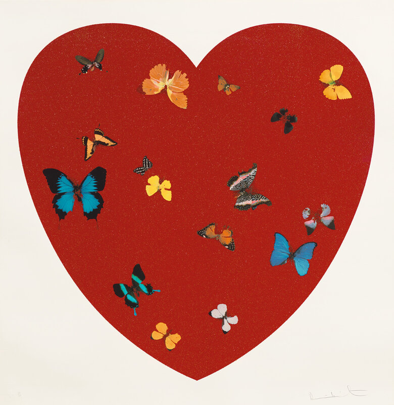 Damien Hirst, ‘Big Love’, 2010, Print, Screenprint in colours with diamond dust, on heavy wove paper, with full margins., Phillips