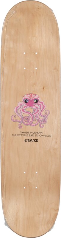 Takashi Murakami, ‘The Octopus Eats Its Own Leg (Pink)’, 2017, Ephemera or Merchandise, Offset lithograph in colors on skate deck, Heritage Auctions
