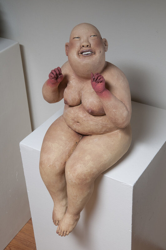 Esther Shimazu, ‘Red Handed’, 2018, Sculpture, Ceramic, John Natsoulas Gallery