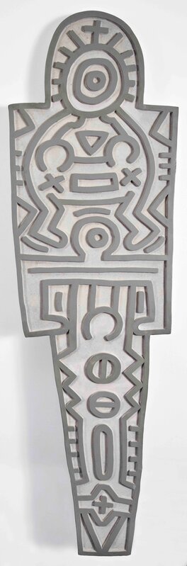 Keith Haring, ‘Totem (Concrete) ’, 1989, Sculpture, Concrete wall relief, Opera Gallery