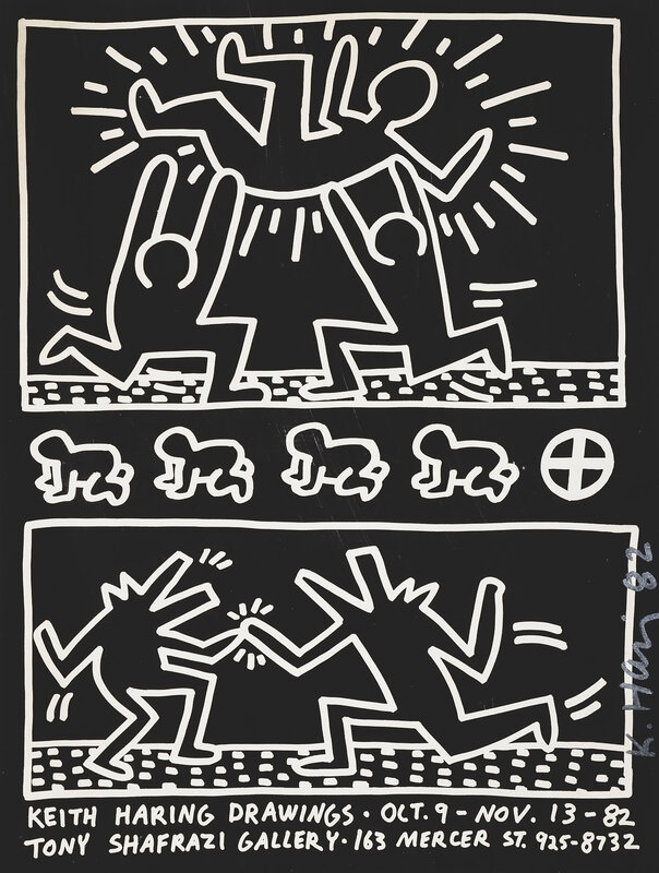 Keith Haring, ‘Keith Haring Drawings, Tony Shafrazi Gallery’, 1982, Ephemera or Merchandise, Lithograph on wove paper, Tate Ward Auctions