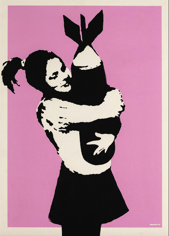 Banksy, ‘Bomb Hugger’, 2003, Print, Screen print in colours on wove paper, Tate Ward Auctions