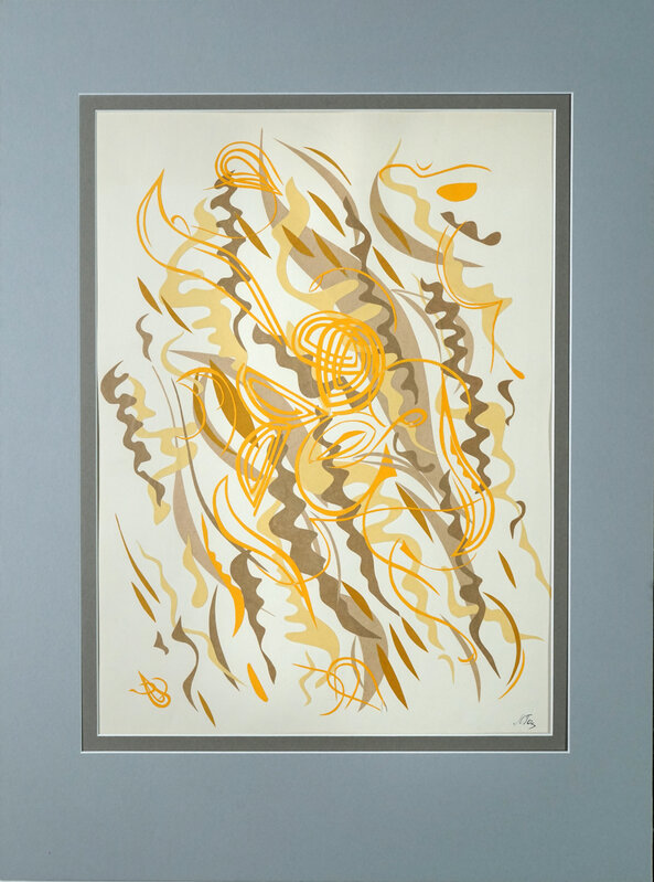 Mila Gokhman, ‘Golden Jazz’, 1991, Drawing, Collage or other Work on Paper, Cut and pasted paper, Los Angeles Contemporary Exhibitions (LACE) Benefit Auction
