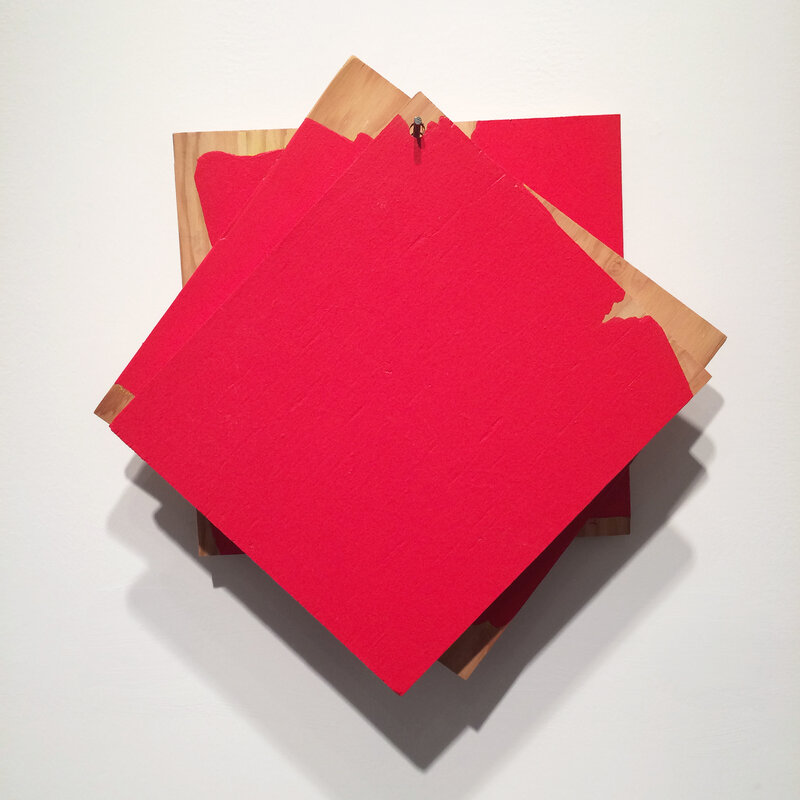 Russell Maltz, ‘S.P./R #215’, 2015, Painting, Acrylic on 3 plywood plates suspended from a galvanized nail, Minus Space