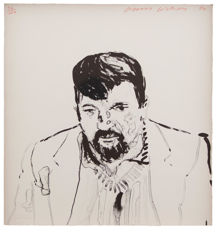 David Hockney, ‘John Hockney’, 1981, Print, 1 color lithograph, Gemini G.E.L.