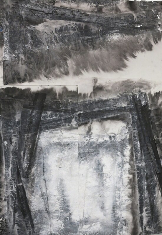 Zheng Chongbin 郑重宾, ‘Skylines ’, 2014, Drawing, Collage or other Work on Paper, Ink and acrylic on xuan paper, Ink Studio