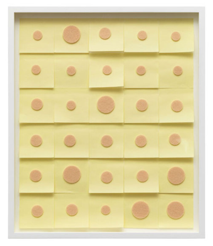 Alexandre da Cunha, ‘Angst Calendar I’, 2013, Drawing, Collage or other Work on Paper, Post-its, felt pads, Sommer & Kohl