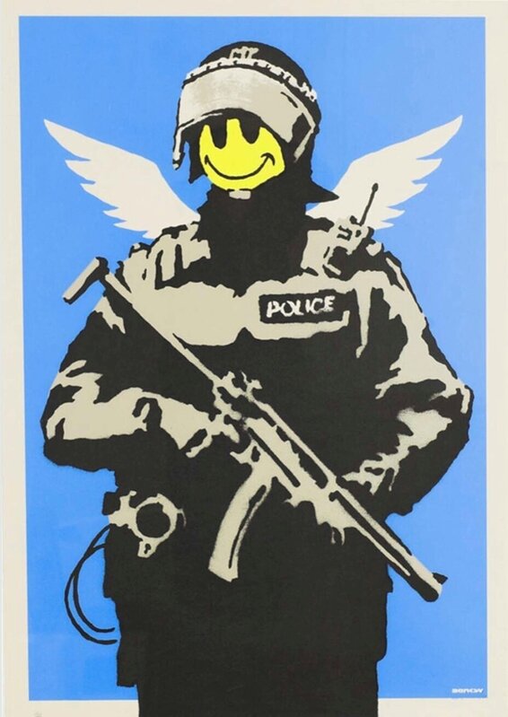 Banksy, ‘Flying Copper’, 2003, Print, Screen Print on Paper, George Thornton Art