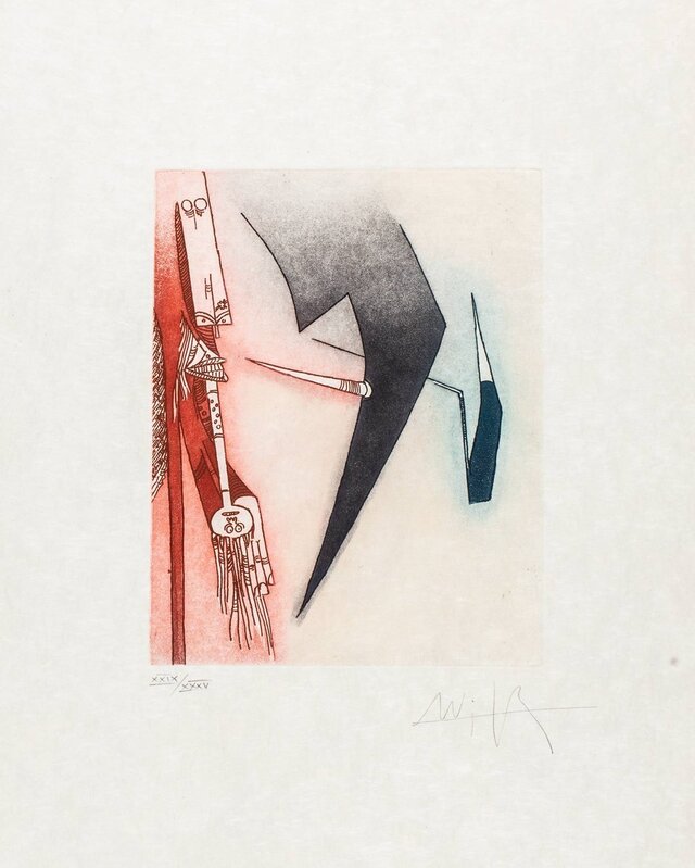 Wifredo Lam, ‘Untitled’, Print, Etching and aquatint on japon paper, Finarte