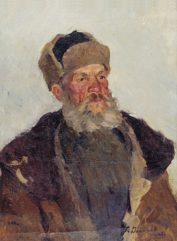 Aleksandr Timofeevich Danilichev, ‘Old man’, 1945, Painting, Oil on Canvas, Surikov Foundation