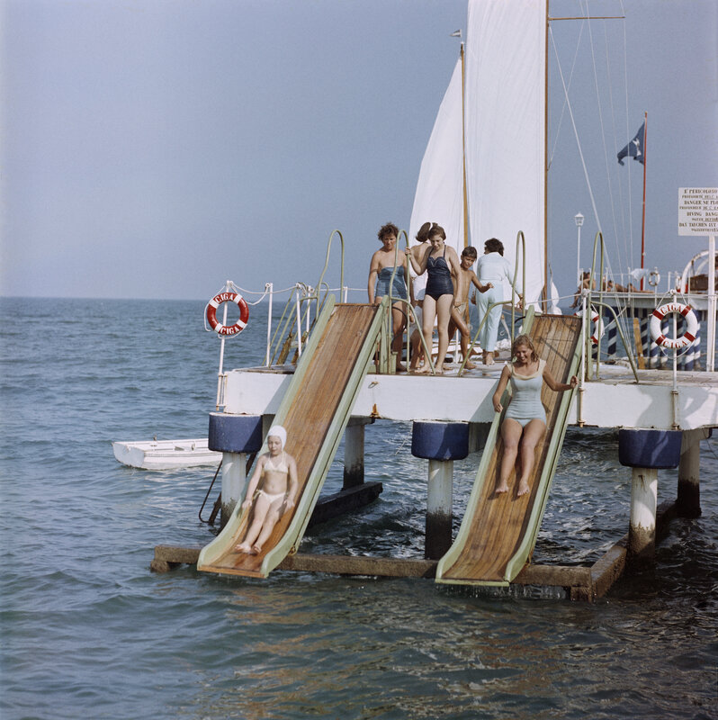 Slim Aarons, ‘Venice Vacation’, 1957, Photography, C print, IFAC Arts