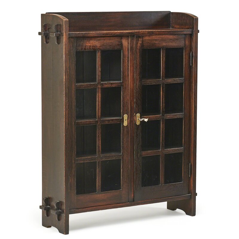 Gustav Stickley, ‘Early double-door bookcase with mitered mullions, Eastwood, NY’, ca. 1901, Design/Decorative Art, Rago/Wright/LAMA/Toomey & Co.