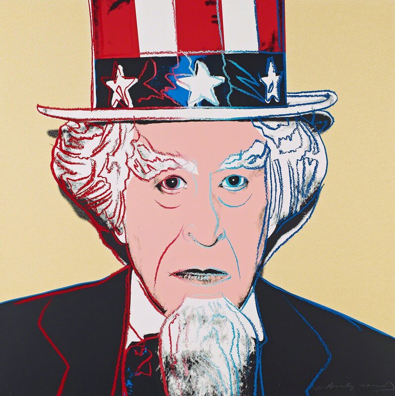 Andy Warhol, ‘MYTHS: UNCLE SAM FS II.259’, 1981, Print, SCREENPRINT with DIAMOND DUST ON LENOX MUSEUM BOARD, Gallery Art