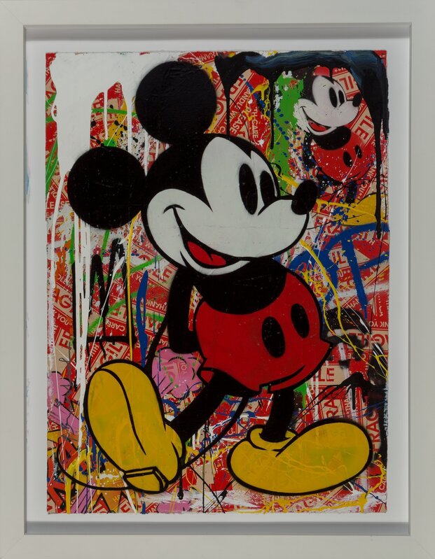 Mr. Brainwash, ‘Mickey Mouse’, 2014, Mixed Media, Collage with silkscreen and acrylic on paper, Heritage Auctions
