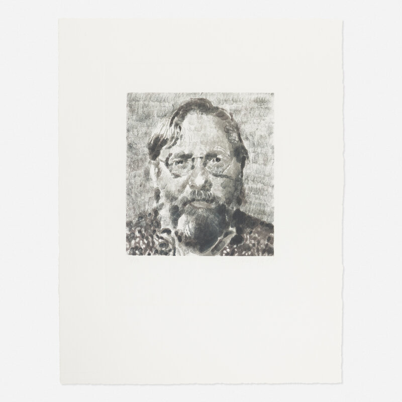 Chuck Close, ‘John I’, 1990, Print, Engraving, Rago/Wright/LAMA/Toomey & Co.