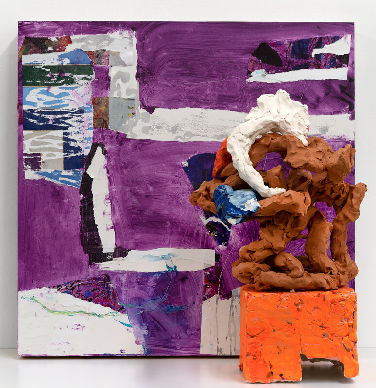 Francie Bishop Good, ‘Yesterday's Bonus’, 2020, Sculpture, Synthetic polymer paint on canvas and synthetic polymer paint on bisque fired earthenware, Bookstein Projects