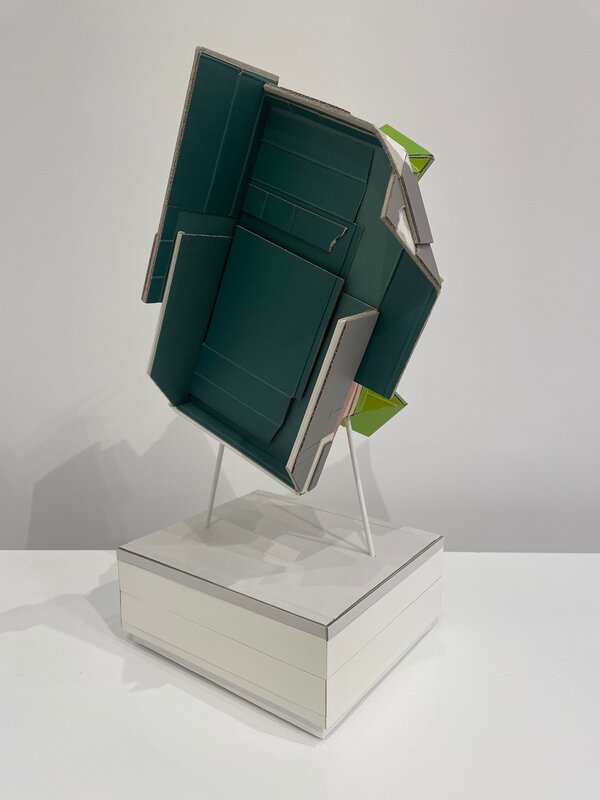 Ryan Sarah Murphy, ‘Carrier (Outside Courts)’, 2020, Sculpture, Found (unpainted) cardboard, cut book covers, foamcore, wood dowels, C24 Gallery