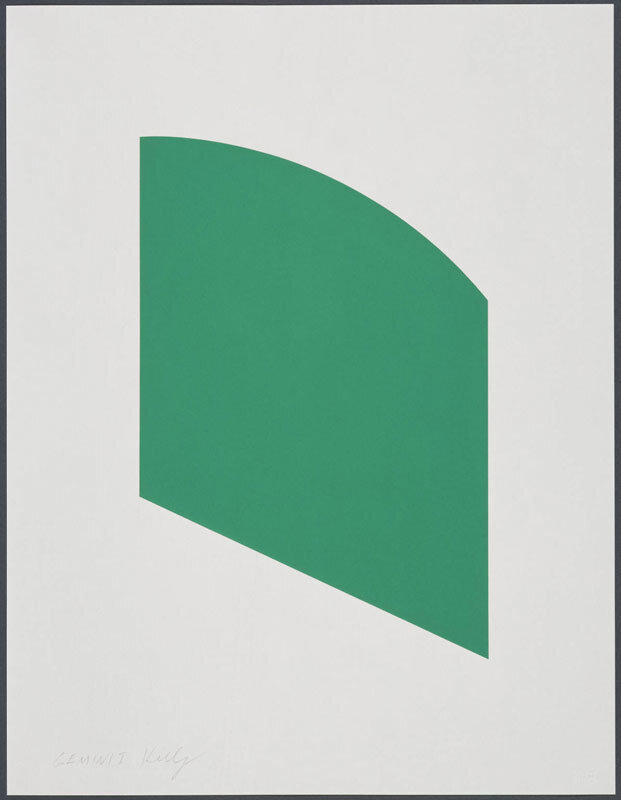 Ellsworth Kelly, ‘Green Curve’, 2002, Drawing, Collage or other Work on Paper, Lithography, Sebastian Fath Contemporary 