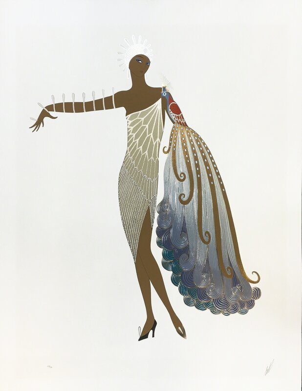 Erté, ‘DIVA II’, 1984, Print, EMBOSSED SERIGRAPH/ WITH FOIL STAMPING, Gallery Art