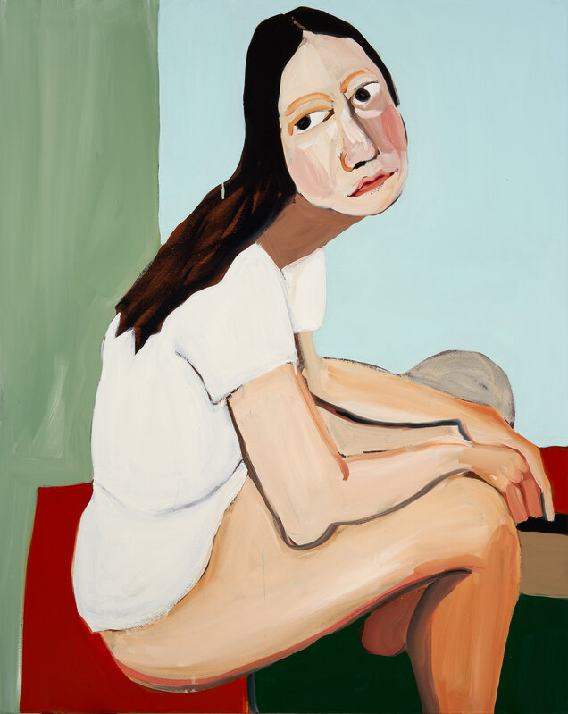 Jenni Hiltunen, ‘Woman on the Beach’, 2021, Painting, Oil on canvas, Galerie Forsblom