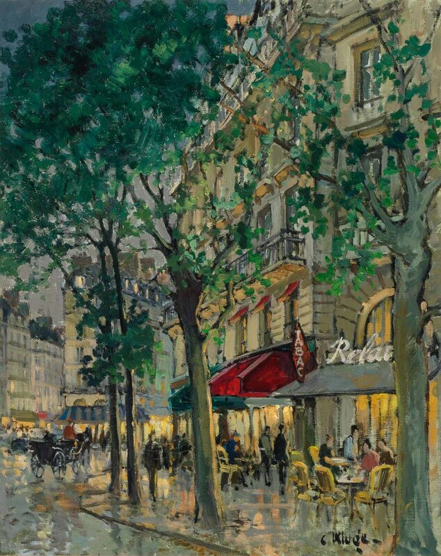 Constantin Kluge, ‘Bar Tabac, Rue Danton, Paris’, Painting, Oil on canvas, Doyle