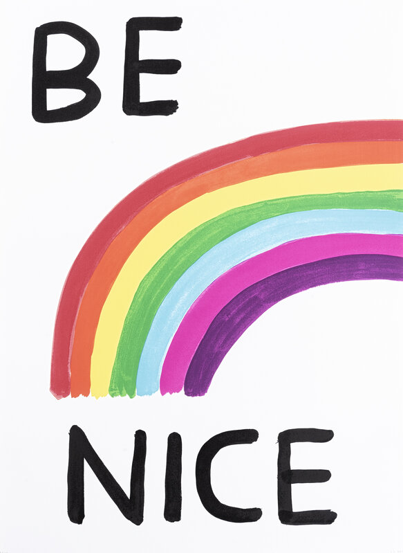 David Shrigley, ‘Be Nice’, 2018, Print, Screenprint in colours on 410gsm Somerset Tub Sized paper, Tate Ward Auctions