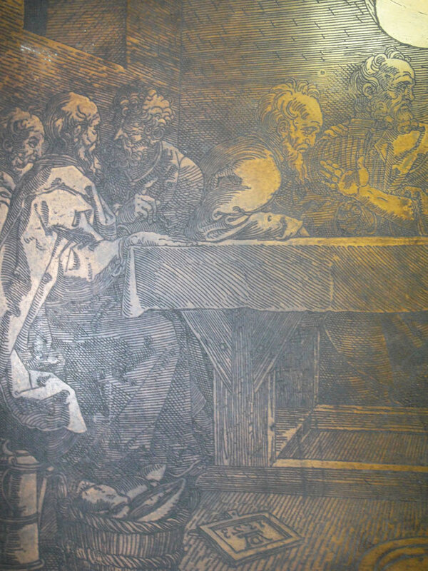 Anonymous, ‘The last supper (Albrecht Dürer)’, 19th century or possibly earlier, Ephemera or Merchandise, Copper plate matrix, La Maison de la Petite Sara