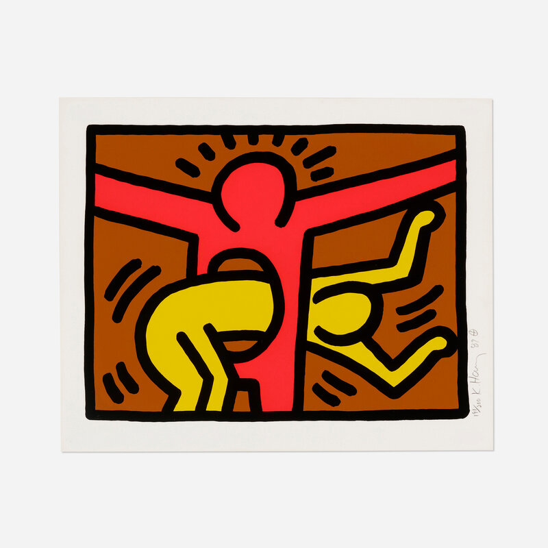 Keith Haring, ‘Untitled (from the Pop Shop IV series)’, 1989, Print, Screenprint in colors, Rago/Wright/LAMA
