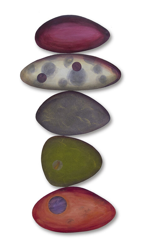 Yvette Cohen, ‘Juggling Rocks #12’, 2020, Painting, Acrylic paint on shaped canvas, FROSCH&CO