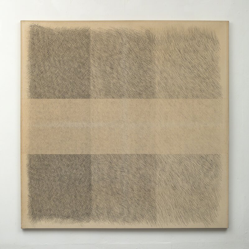Amikam Toren, ‘Untitled With a Horizontal Thread Removed 02’, 1973, Painting, Emulsion on canvas, Jessica Silverman