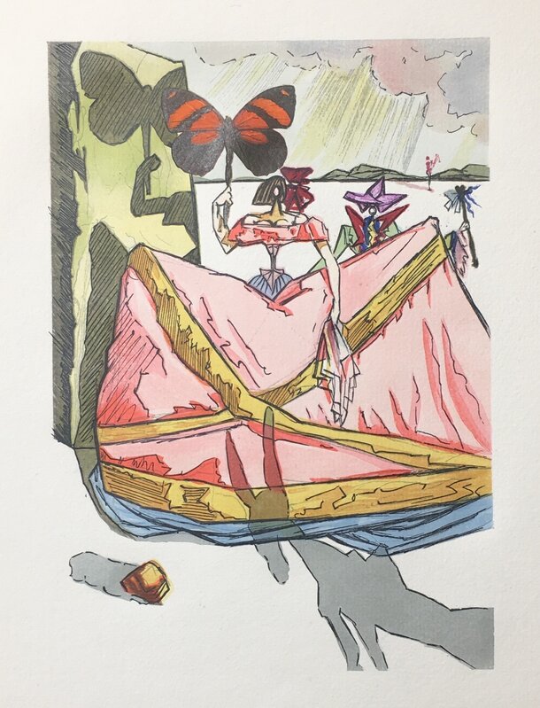 Salvador Dalí, ‘Le Tricorne - La peine du talion’, 1959, Drawing, Collage or other Work on Paper, Xylography, Dali Paris